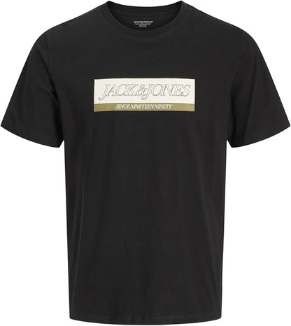 JACK & JONES Jorinwood Block Branding Tee SS Cn3Pk MP (Lot de 3) Homme