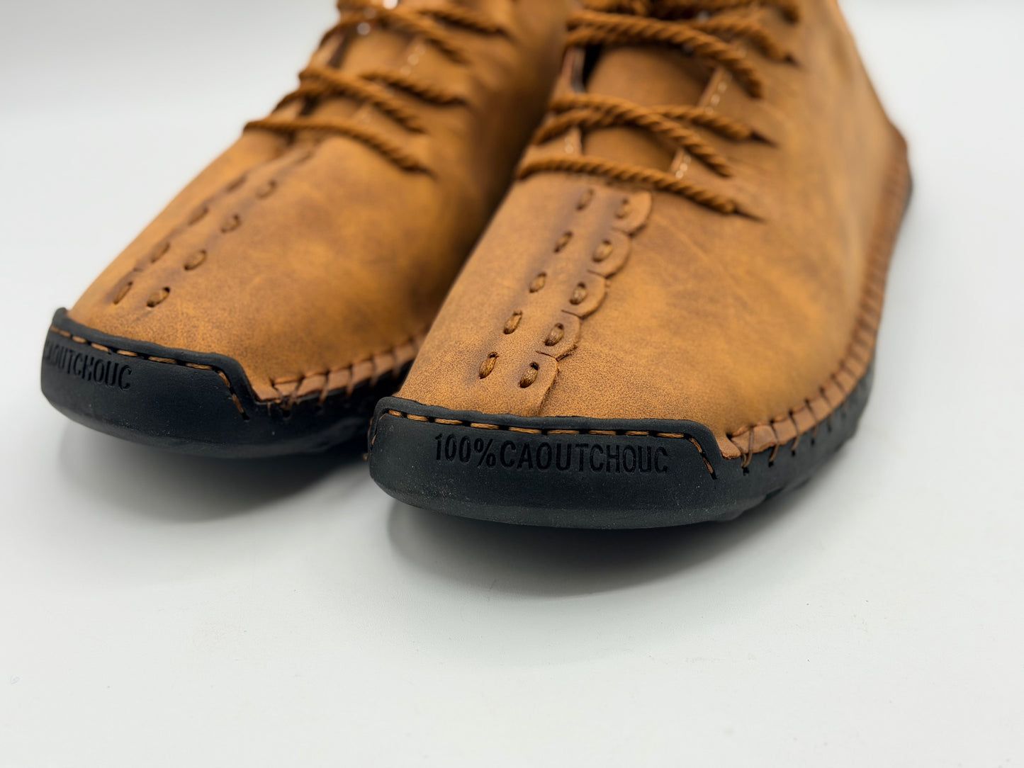 Chaussures en cuir décontractées pour hommes Mocassins athlétiques légers Chaussures à enfiler à la mode