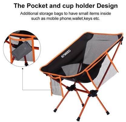 ENKEEO Chaise de Camping Pliable Chaise Camping Ultra-Légères Portatives avec Le Sac de Transport (1,2 kg) neuf