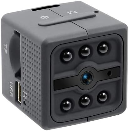 Mini Caméra 1080P Portable Caméra de Surveillance avec Vision Nocturne et Détection de Mouvement