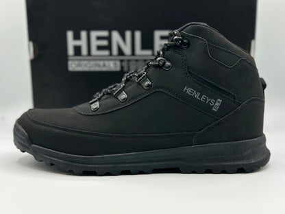 Henlys Chaussures de randonnée pour homme Noir