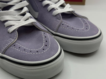 Vans Sk8-hi Baskets violet tulipe/blanc véritable, pointure femme et homme