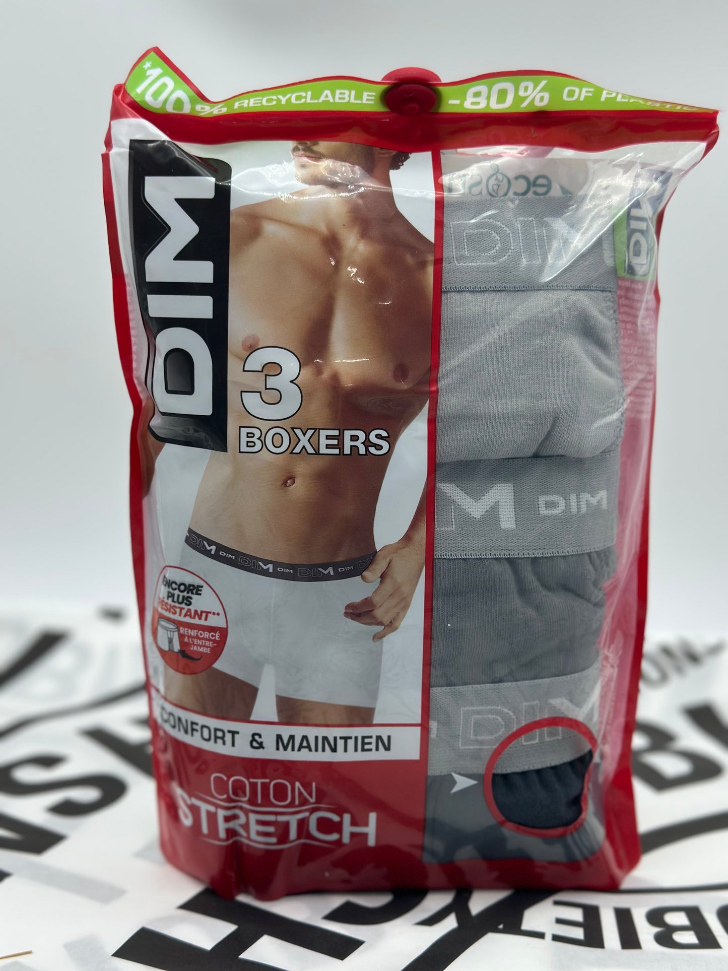 Boxer DIM homme multicolores coton stretch T3 DIM