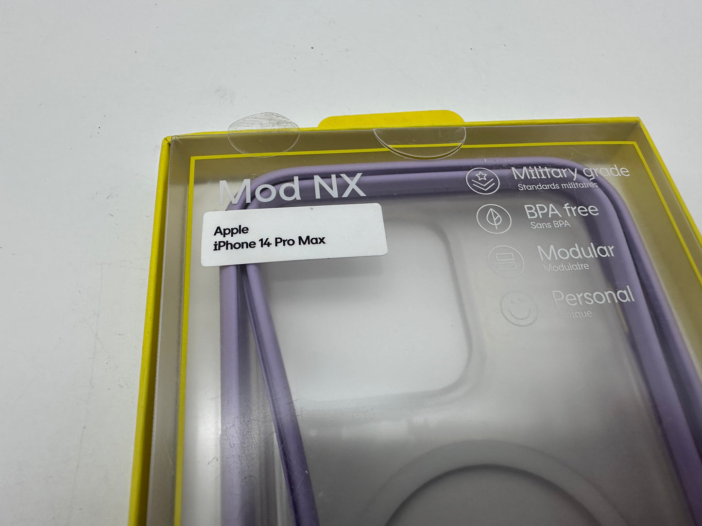 Coque bumper Rhinoshield IPhone 14 Pro Max Mod NX Violet MagSafe