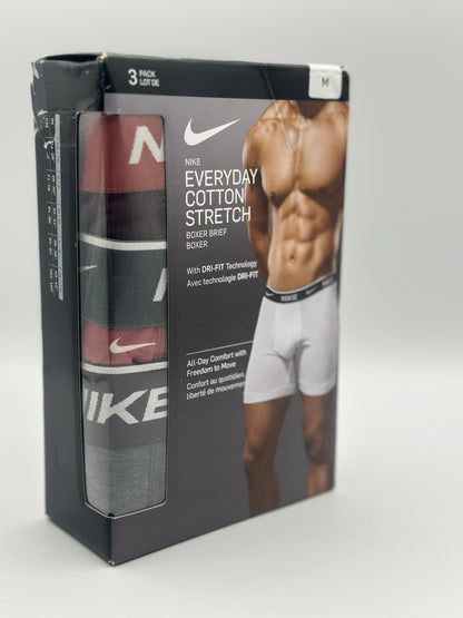 Lot de 3 boxers Nike Trunk neuf tailles M rouge/bordeau/gris