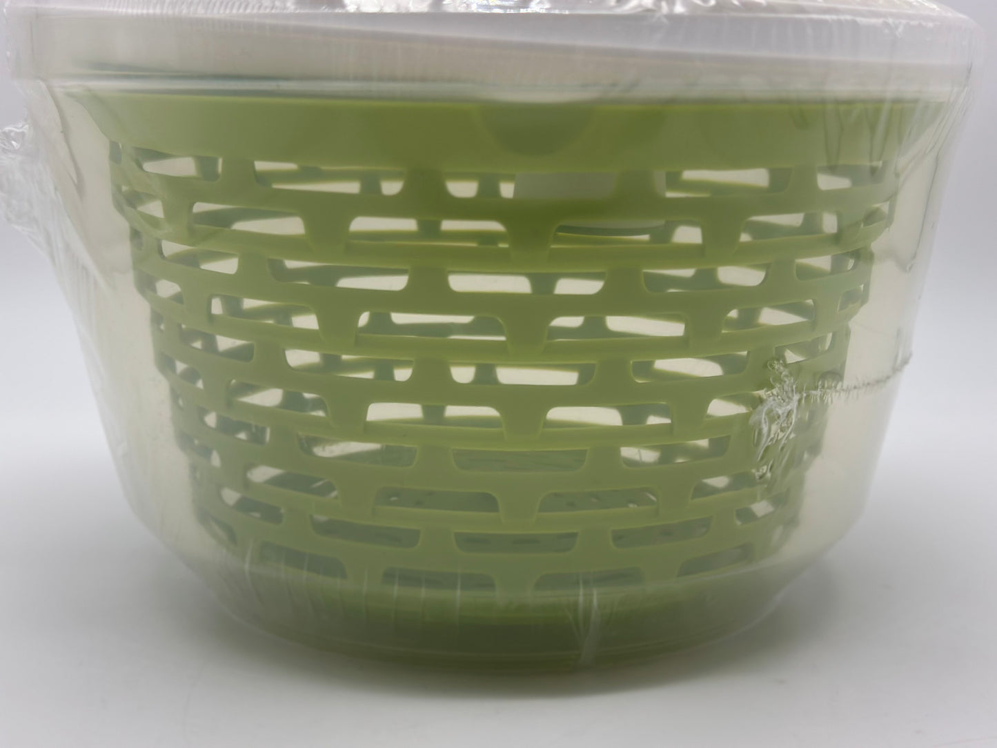 Westmark Essoreuse à Salade, Capacité : 4,4 L, ø 23,5 cm, Plastique, Sans BPA, Spinderella, Couleur: Transparent/Blanc/Vert