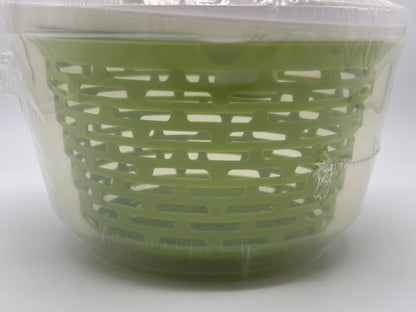 Westmark Essoreuse à Salade, Capacité : 4,4 L, ø 23,5 cm, Plastique, Sans BPA, Spinderella, Couleur: Transparent/Blanc/Vert