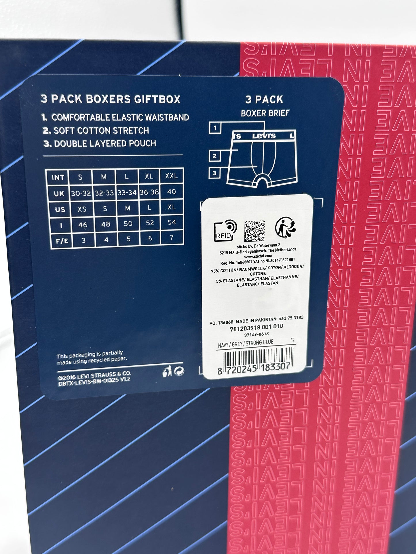 LEVI'S® COFFRET CADEAU CALEÇON - LOT DE 3