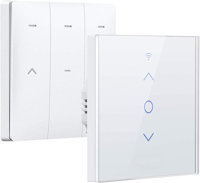 Interrupteur Volet Roulant Connecté WiFi, Intelligent avec Ecran Tactile (Alexa,Google) app smart