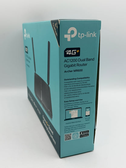TP-LINK Archer MR600 AC1200 4G+ Cat6 Mobile Wi-Fi Router Dual Band, 4G/3G Network SIM Slot Unlocked, No Configuration required, Support Guest Network & Parental Control, UK Plug