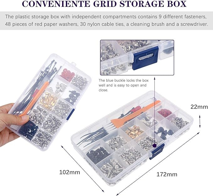 Pack de vis 330pcs pour d'ordinateur pour Réparation Carte mère, Disque Dur, CD-ROM, Ventilateur…