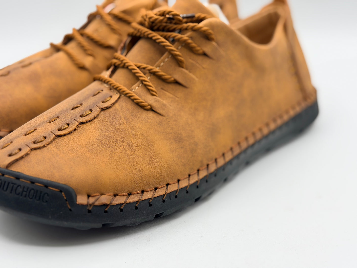 Chaussures en cuir décontractées pour hommes Mocassins athlétiques légers Chaussures à enfiler à la mode