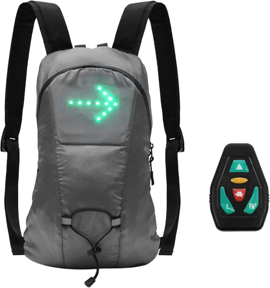 Sac À Dos Réfléchissant Léger USB Rechargeable Indicateur de Direction du Signal Lumineux sans Fil neuf