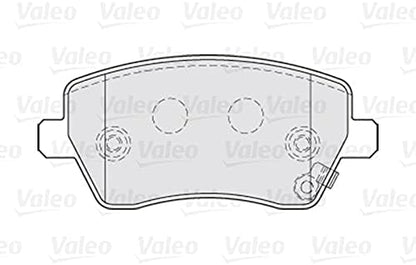 VALEO Jeu de plaquettes de frein FIRST, Essieu avant, contact de signal d'usure exclu, neuve