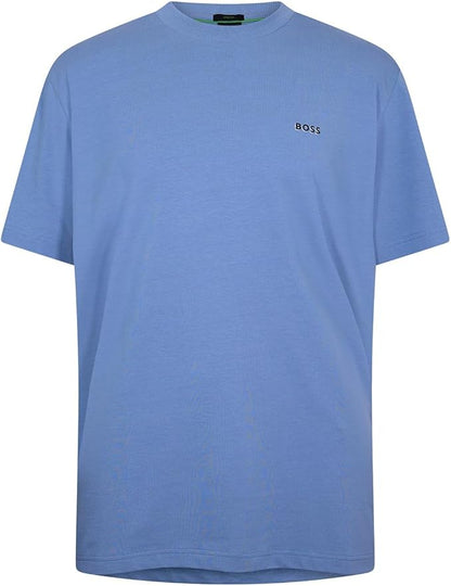 BOSS Hommes Tee T-Shirt en Coton Stretch avec détail logoté