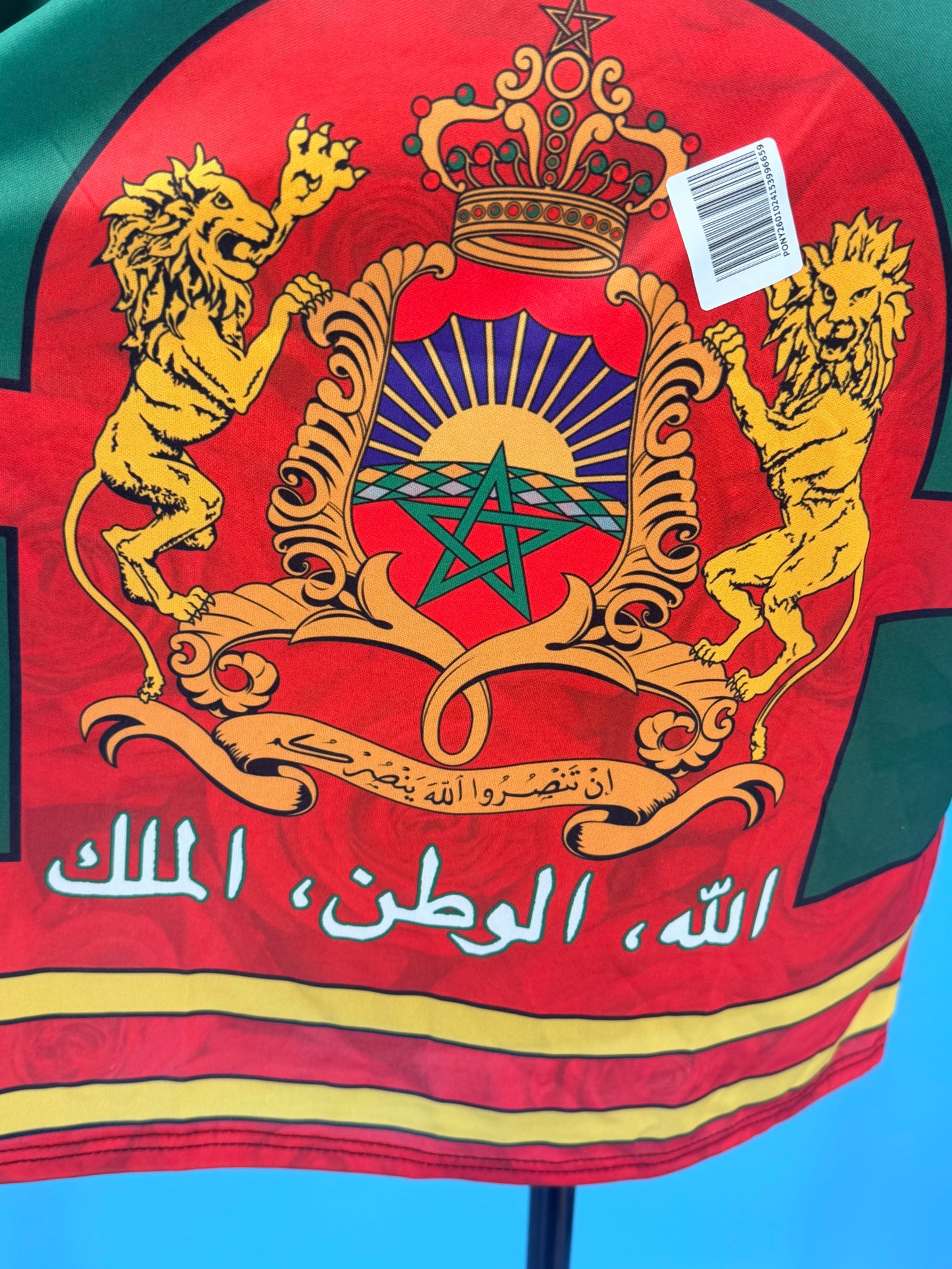 T-shirt de football marocain imprimé en 3D pour hommes, vêtements de sport marocains, t-shirt à col en V, manches courtes