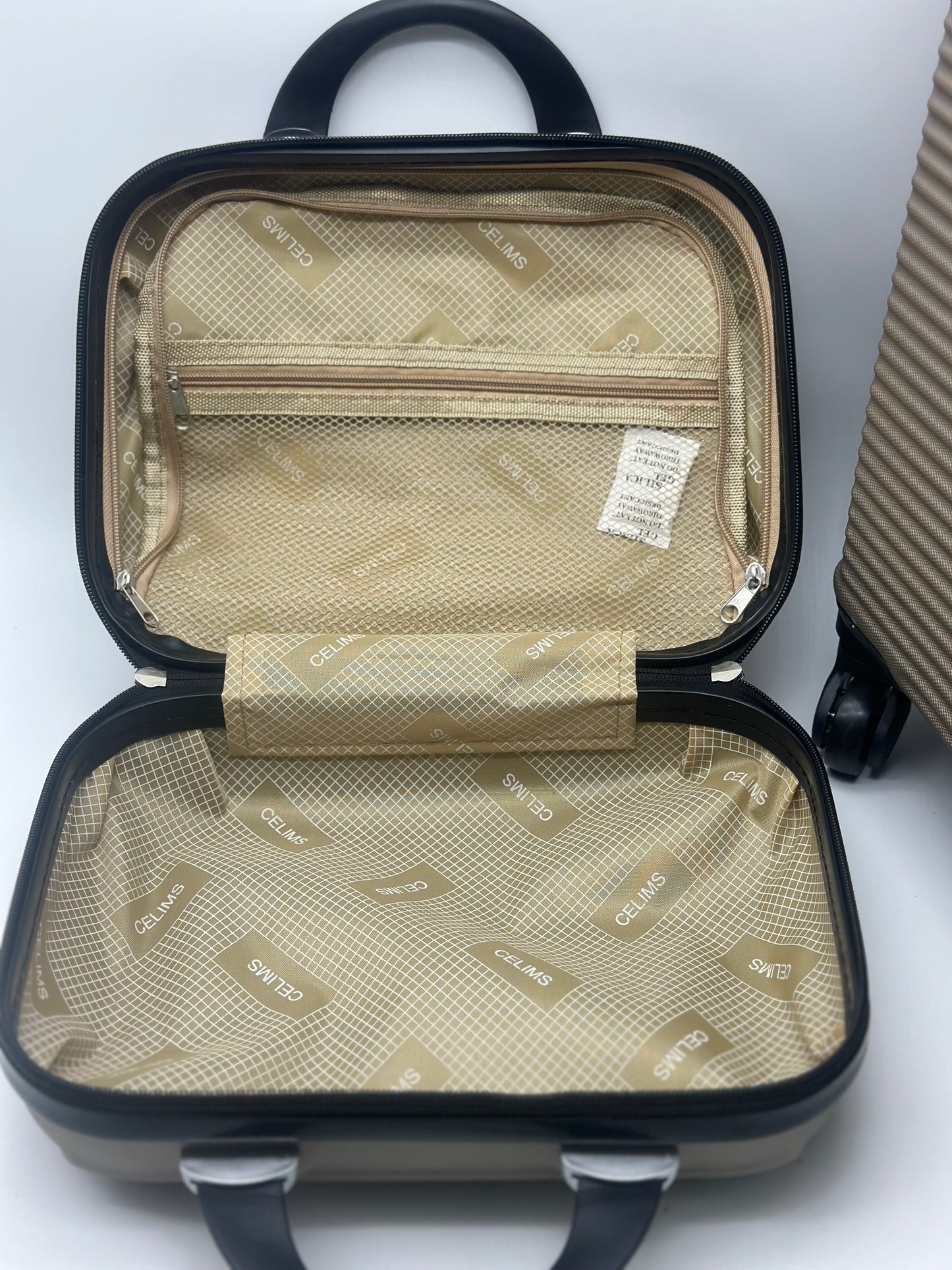 Valise Cabine avec Vanity, Marque Française (Champagne , Cabine & Vanity)