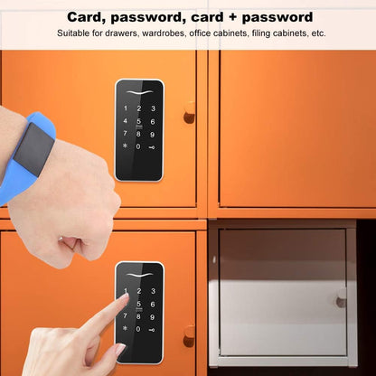 Serrure d'armoire électronique, écran tactile numérique sans clé RFID Serrure de mot de passe électronique, serrure intelligente électronique cachée pour classeur dans l'armoire