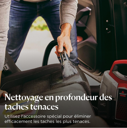 BISSELL SpotClean ProHeat, Shampouineuse Canapé, Moteur Puissant de 330W, Design Compact, avec Technologie HeatWave, Nettoyeur pour Tapis, Moquettes, Meubles, Tissus, Voiture & Plus Encore,