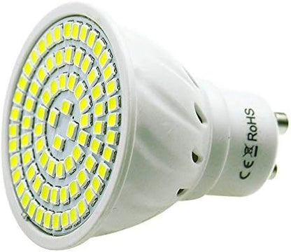 Pocketman 10X GU10 5W Ampoules LED Lampe Bulb 80 LED 3528 SMD LED Spot Ampoule Lampe 450LM Super Lumineux, Blanc Chaud (3000K),AC 220V,120 °Angle de Faisceau