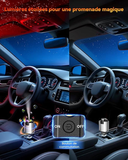 Chargeur 5 en 1 Chargeur Allume Cigare Voiture USB C [Cadeau Fete des Peres & Idee Cadeau Homme Papa Femme] Rétractable Chargeur Voiture avec aromathérapie Voyage Camping Car Accessoires pour iPhone Android
