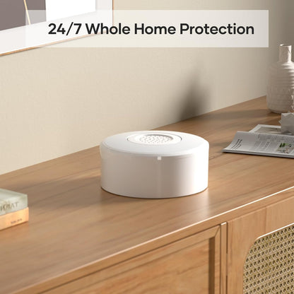 Alarme Maison sans Fil Intelligent WiFi - Alarme de Porte, 1 Alarme avec Sirène, 5 Capteurs de Fenêtre et de Porte, 2 Télécommande, Compatible avec Alexa, Google Assistant