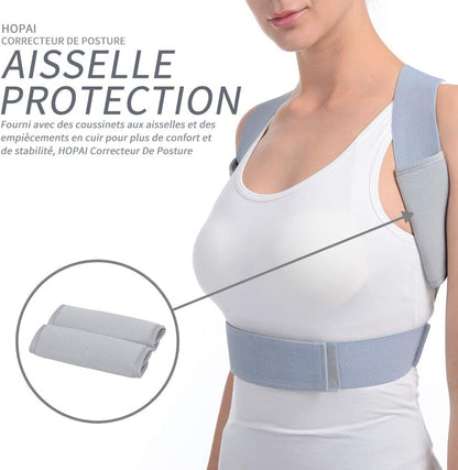 Correcteur de Posture Correcteur de Posture Dos Correcteur de Posture pour Homme et Femme Correcteur de Posture Ajustable Correcteur de Posture pour Cou, Épaule et Lombaires (L)