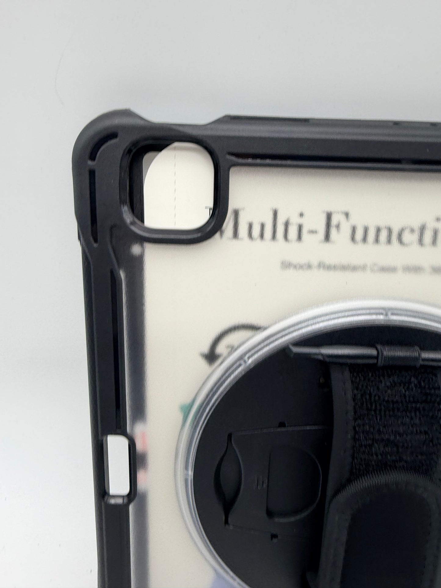Étui pour tablette, housse de tablette anti-collision, housse de tablette anti-collision, empêche les chutes avec bandoulière pour iPad Pro12 pouces  (noir)
