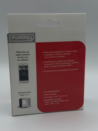 Sirene intérieur Zigbee connectée Evology