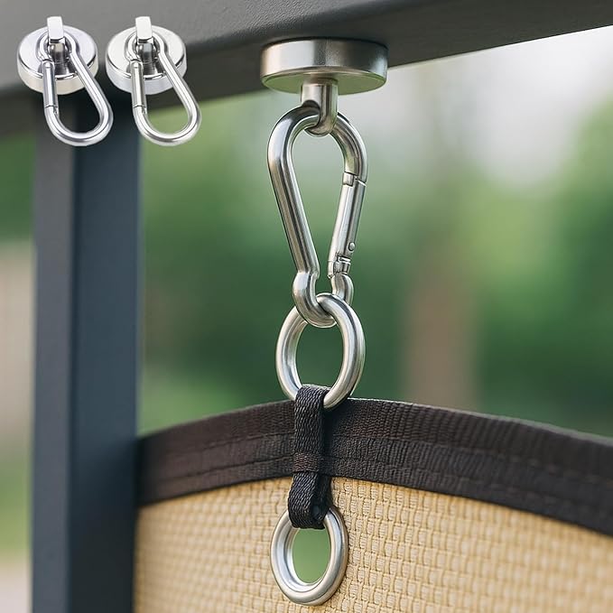 Lot de 2 crochets de rangement robustes pour la maison, le réfrigérateur ou les voyages