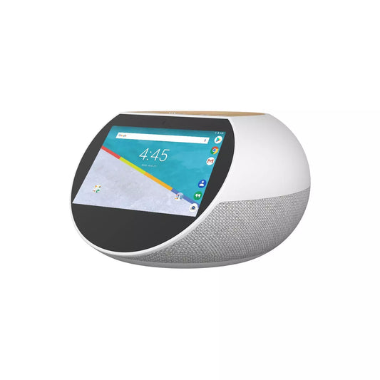 Assistant vocal - Hello 5 - Gris et Bois - Bluetooth - WiFi - USB - Ecran tactile 5" - 16 Go