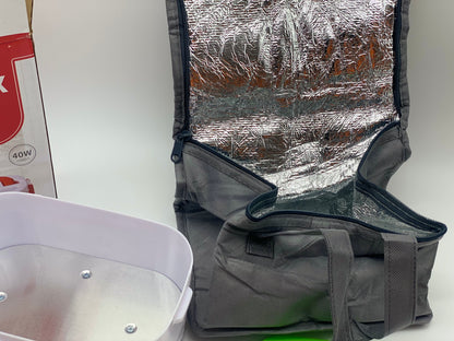 Boîte Chauffante Lunch Box 1.5L Électrique Boîte à Lunch Thermique 12V 24V 220V 40W 3 en 1 Boîte Alimentaires Boîte Repas revêtement en Isolation en Acier Inoxydable Boîtes-Repas