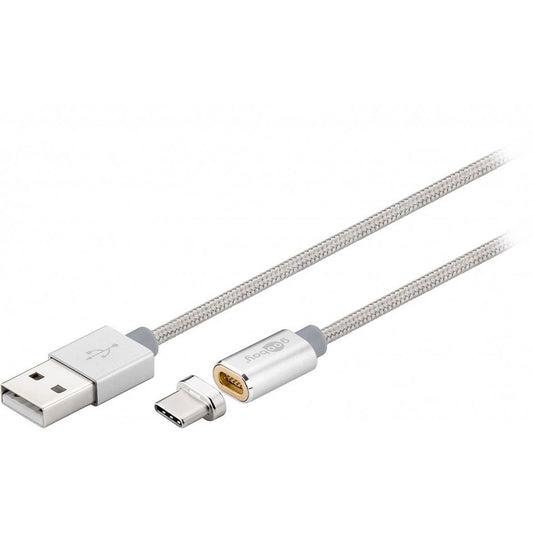 Goobay Câble Magnetic USB-A 2.0 / USB-C Gris
CÂBLE USB TYPE-A 2.0 VERS USB-C - MÂLE / MÂLE