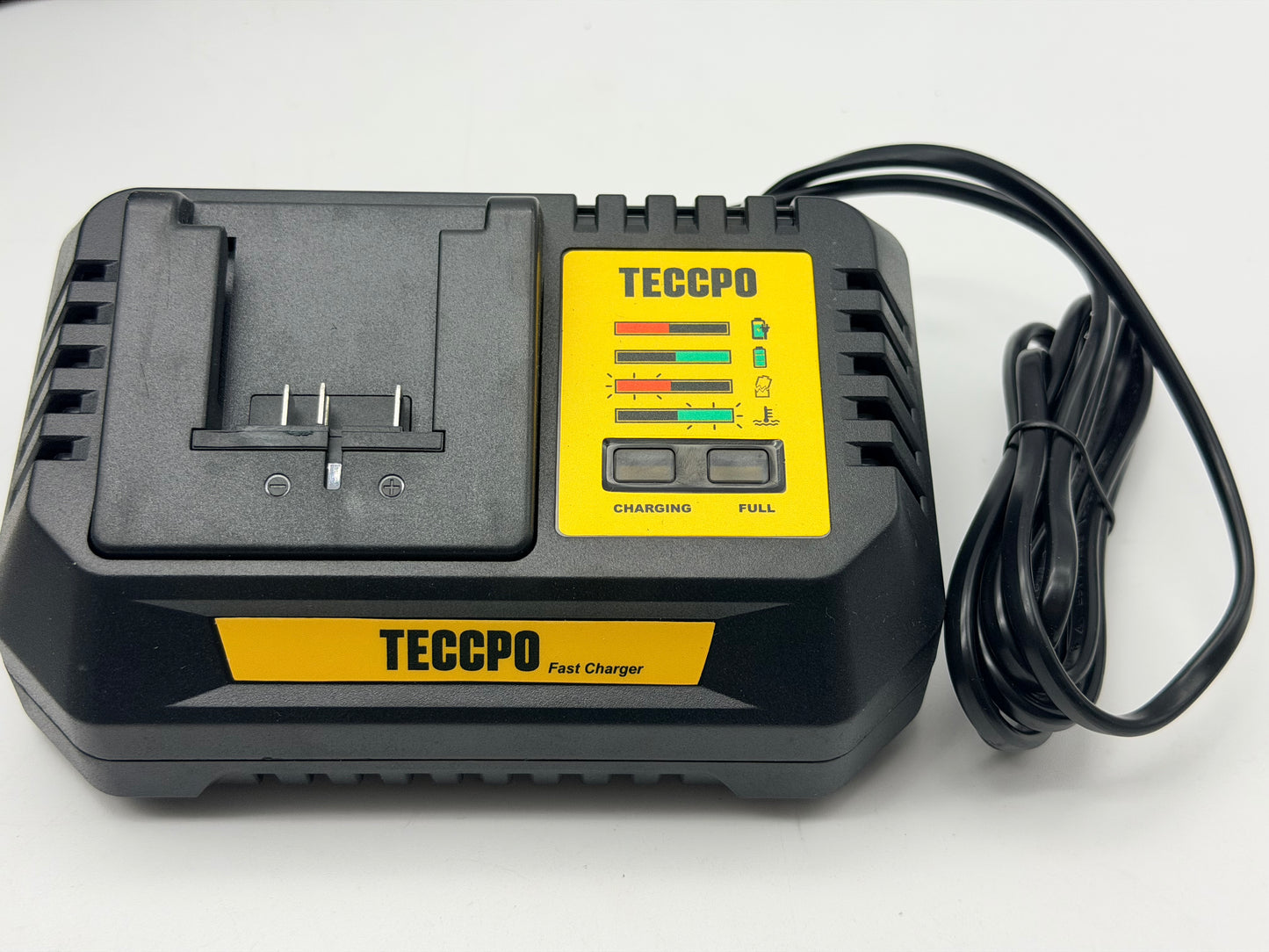 TECCPO Perceuse Visseuse sans Fil Brushless, 18V Perceuse a Percussion(60Nm), 30min Rapide Chargeur, 2×2.0Ah Batteries, 13mm Mandrin, 2 Vitesses (0-550/2000 tr/min), 35pcs Gratuit Accesoires-TDHD02P
