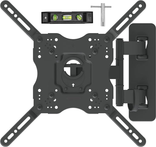 Support mural articulé pour télévision 22" à 55", orientable/inclinable Noir neuf