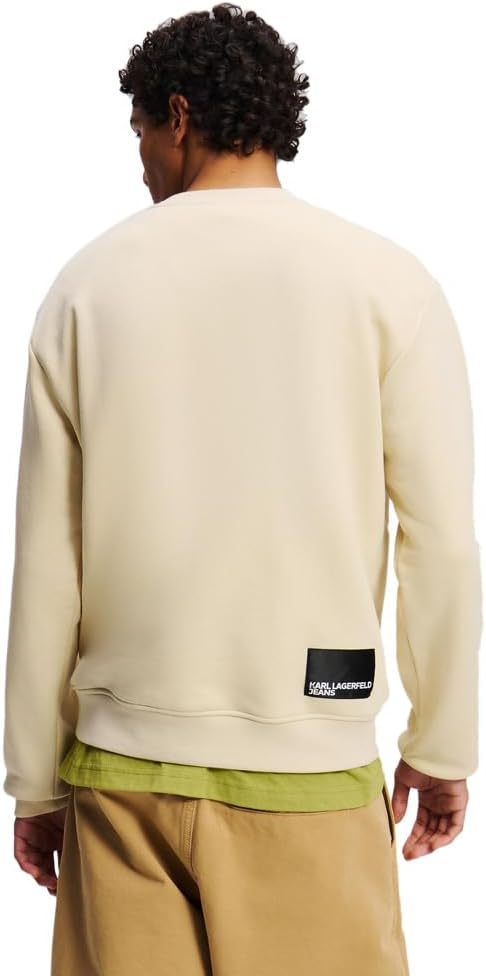 Karl Lagerfeld Jeans Regular Essential Logo Sweat Maillot de survêtement, Marron foncé, L Homme