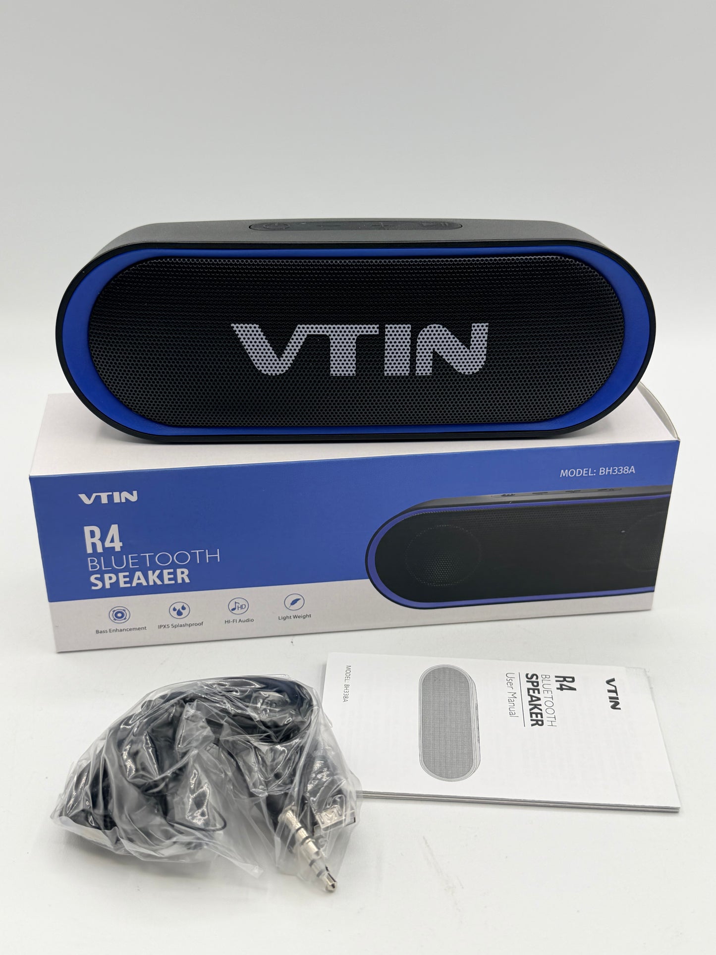 Haut-parleurs Bluetooth, haut-parleurs portables étanches avec TWS, 24 heures de lecture, son stéréo, sans fil pour la maison Douche Piscine Plage Extérieur (noir)