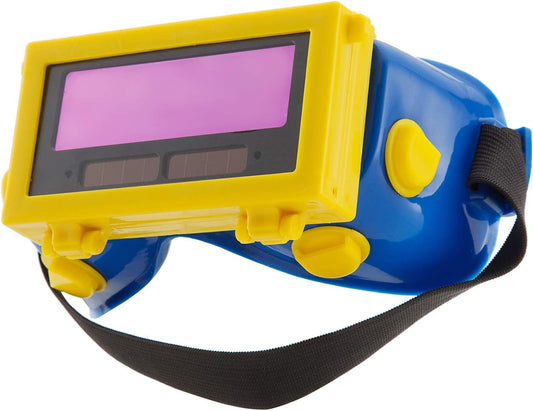 Lunettes de Soudure LCD Batterie Solaire Auto-obscurcissant/assombrissantes Lunette de Protection des Yeux pour Soudage avec Bande