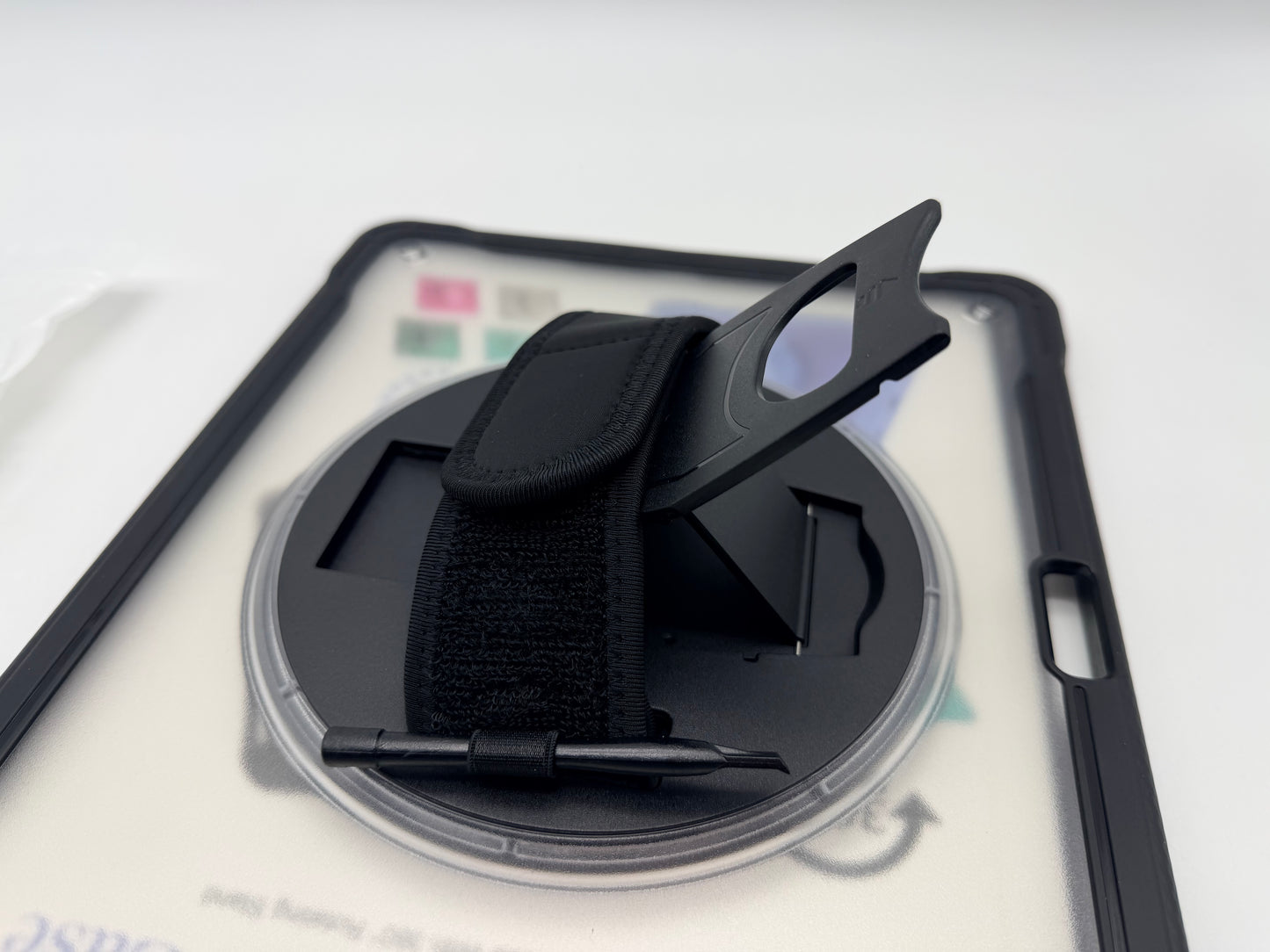 Étui pour tablette, housse de tablette anti-collision, housse de tablette anti-collision, empêche les chutes avec bandoulière pour iPad Pro12 pouces  (noir)