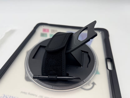 Étui pour tablette, housse de tablette anti-collision, housse de tablette anti-collision, empêche les chutes avec bandoulière pour iPad Pro12 pouces  (noir)