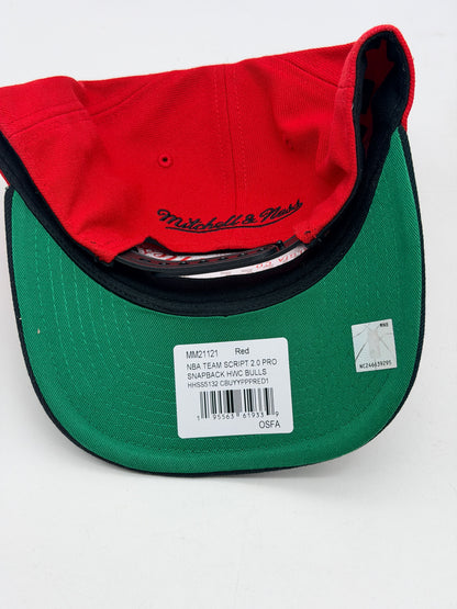 Casquette Snapback Chicago Bulls Mitchell & Ness – Pro Crown Fit – Neuve
