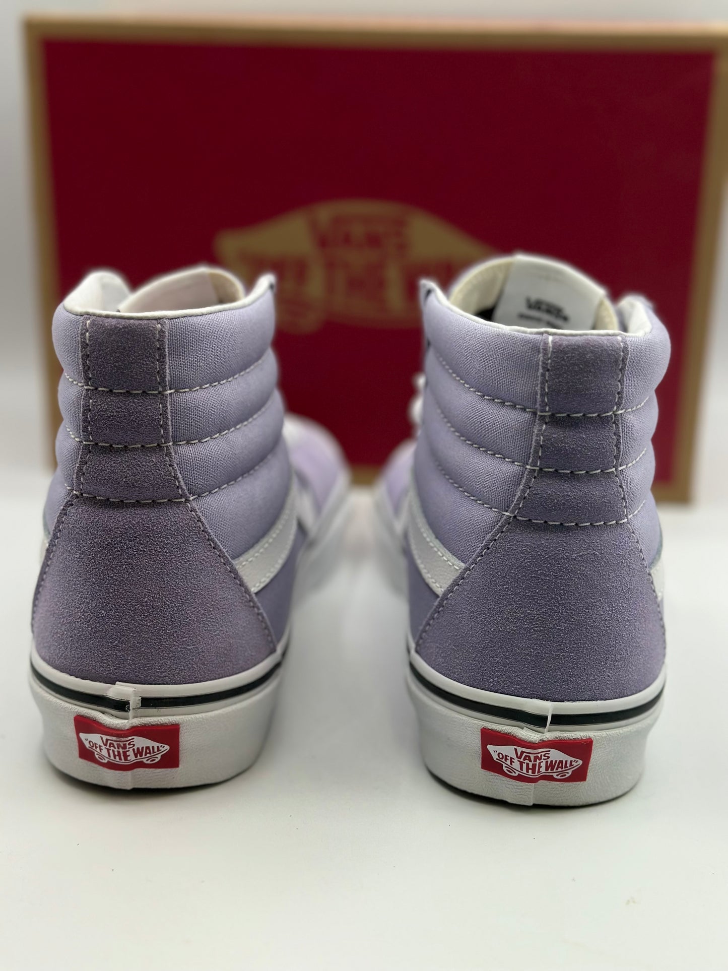 Vans Sk8-hi Baskets violet tulipe/blanc véritable, pointure femme et homme