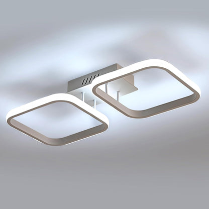 Plafonnier LED 50CM, Luminaire Plafonnier Chambre Moderne, Lampe Plafond 32W 2350LM pour Couloir Cuisine Salon, Éclairage Intérieur Blanc Froid 6500K [Classe énergétique G]