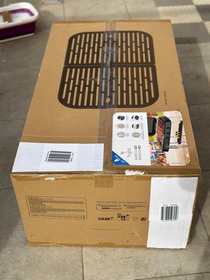 Barbecue XL à Gaz sur Chariot 3 feux avec Thermomètre Intégré HYBA neuf