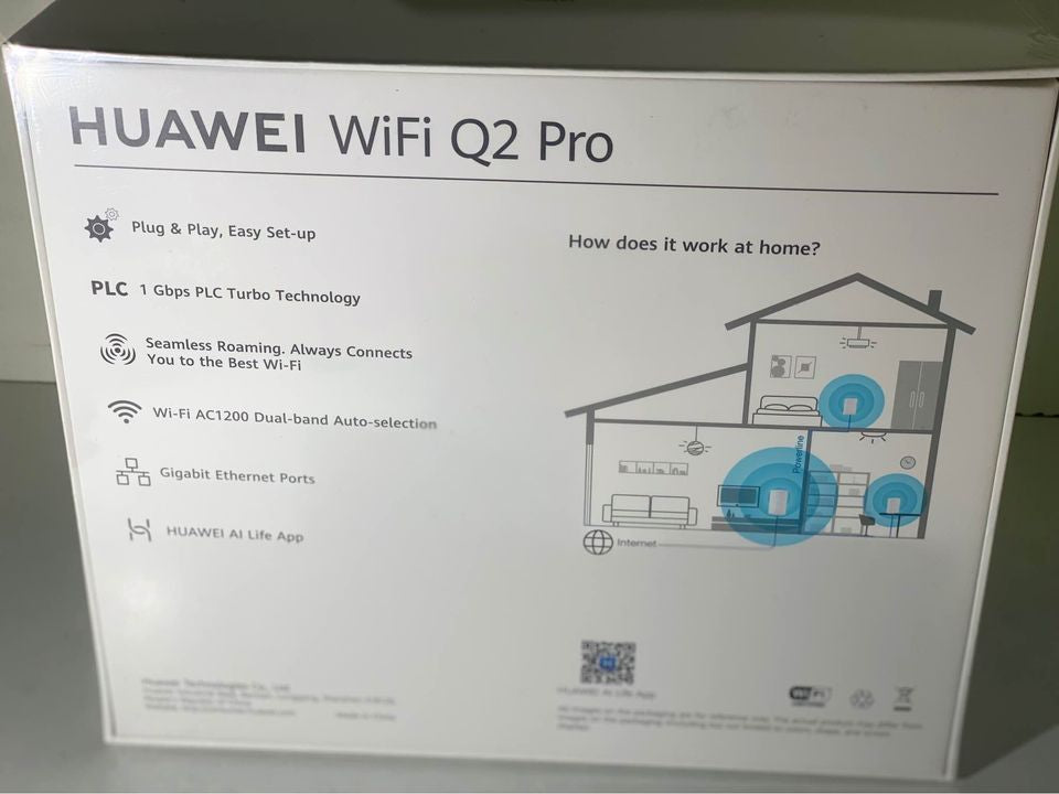 HUAWEI Wi-Fi Q2 Pro (1 Base + 2 Satellites), Powerline Wi-Fi Maillé 5GHz et CPL