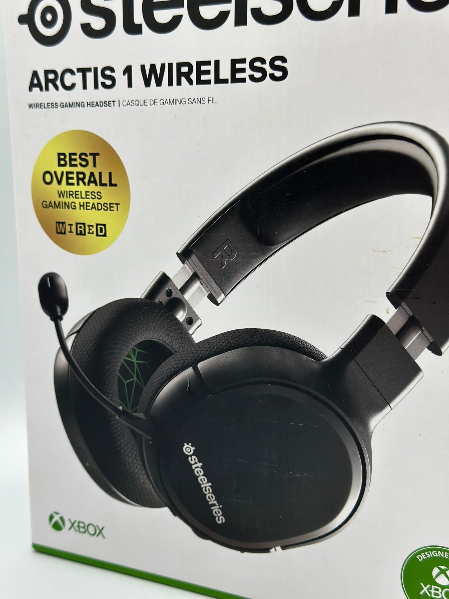 SteelSeries Arctis 1 Wireless pour Xbox - Casque de jeu sans fil - USB-C sans fil - Microphone Clearcast amovible - Pour Xbox, PS4, Nintendo Switch, Android (Xbox Series X|S|One), Noir