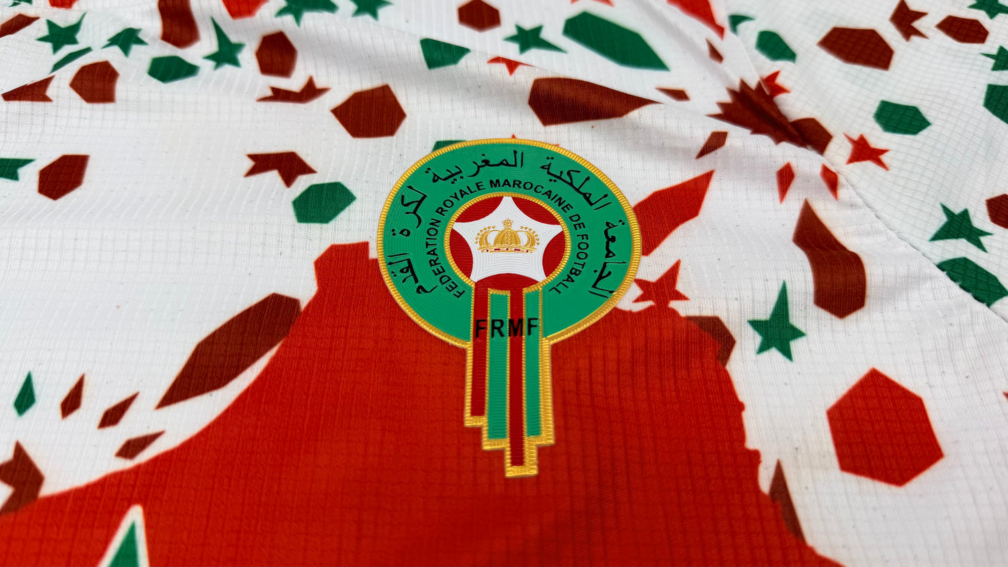 Maillot puma rouge et blanc Maroc taille L (taille petit (s) )