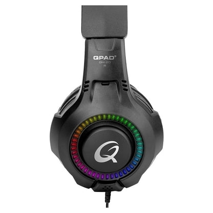 QPAD QH-20
CASQUE-MICRO GAMING FERMÉ - SON STÉRÉO - RÉTROÉCLAIRAGE RGB