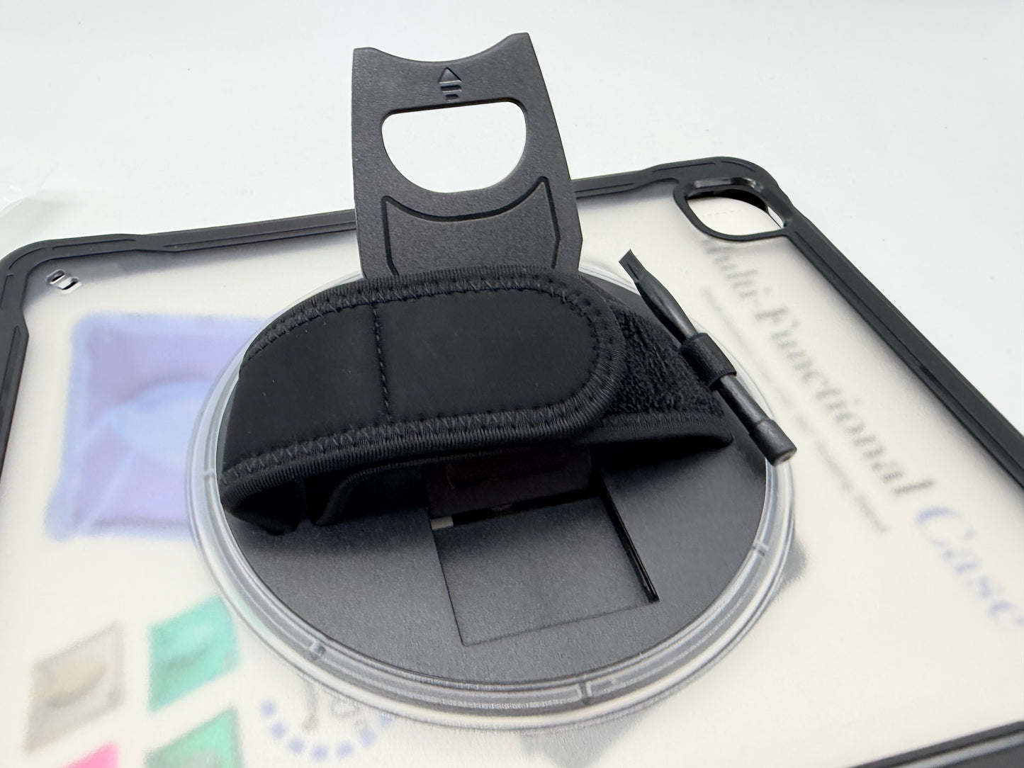 Étui pour tablette, housse de tablette anti-collision, housse de tablette anti-collision, empêche les chutes avec bandoulière pour iPad Pro12 pouces  (noir)