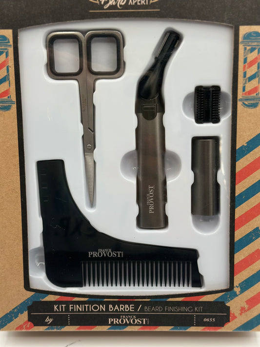 FRANCK PROVOST - Kit finition barbe : Tondeuse précision a tete inclinable, Peigne sculptant, Ciseaux